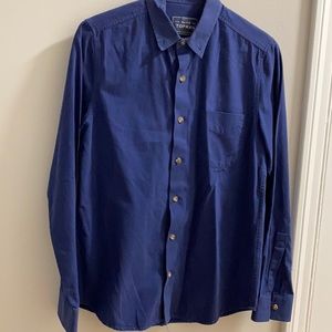 Navy blue Top Man dress shirt